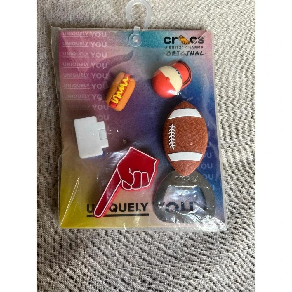 Crocs Jibbitz Charms Tailgate 5 Pack NEW